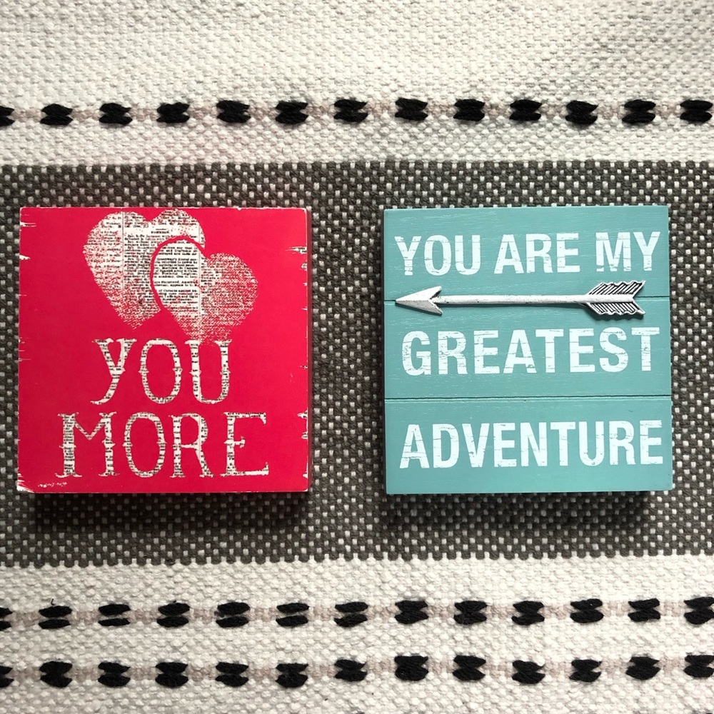 NWT Wooden Signs (Pack of 2)